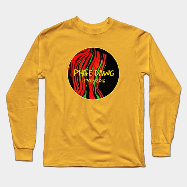Phife Dawg 1970 - 2016 Long Sleeve T-Shirt by Trigger413